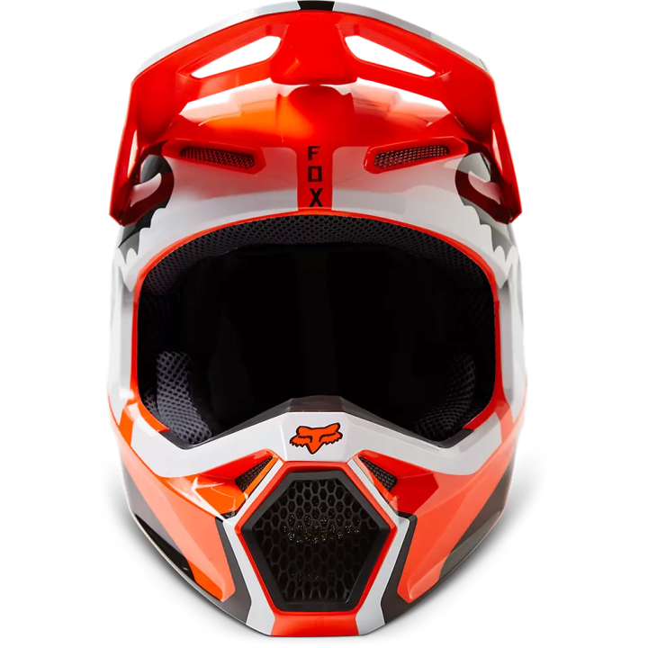 Casque FOX leed v1 orange 2023 | Oxmoto