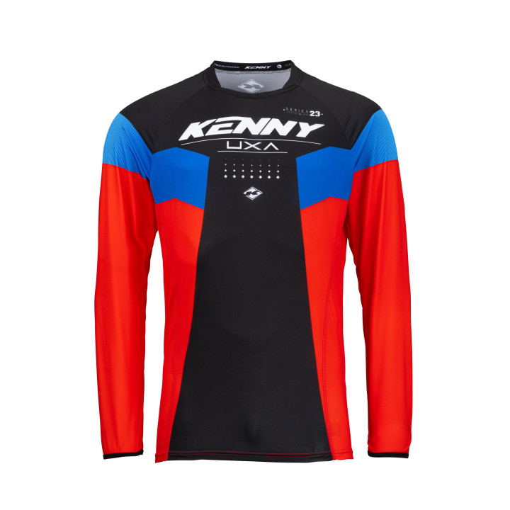 Maillot KENNY titanium rouge/noir 2023 | Oxmoto