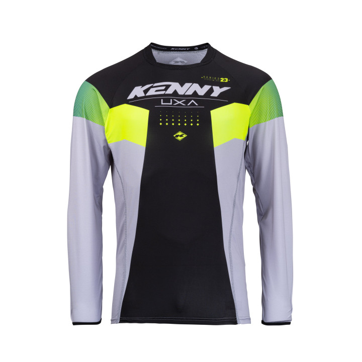 Maillot KENNY titanium lime/noir 2023 | Oxmoto