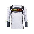 Maillot KENNY track focus noir/blanc 2023 | Oxmoto