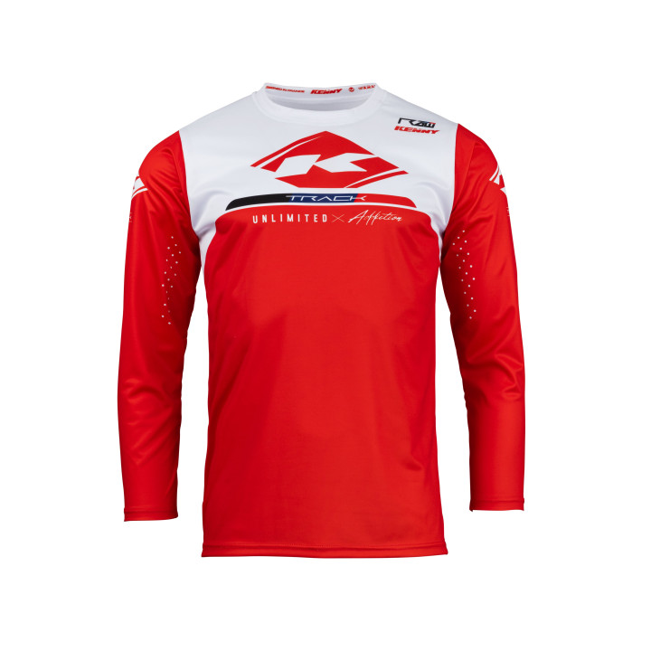 Maillot KENNY track raw rouge 2024 | Oxmoto