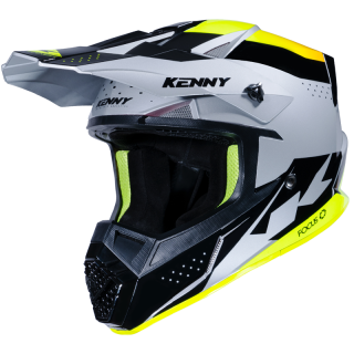 Casque KENNY track graphic noir/gris 2023 | Oxmoto