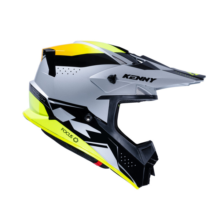 Casque KENNY track graphic noir/gris 2023 | Oxmoto