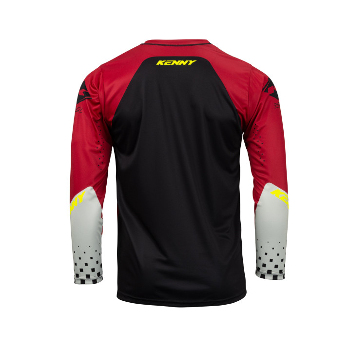 Maillot KENNY track focus rouge dark 2023 | Oxmoto