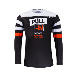 Maillot Pull-In trash noir/orange 2023 | Oxmoto