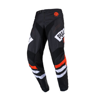 Pantalon enfant Pull-In trash noir/orange 2023 | Oxmoto