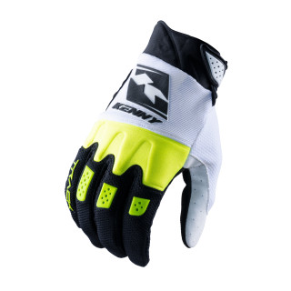 Gants enfant KENNY track noir/jaune fluo | Oxmoto