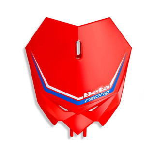 Plaque avant Beta cross rouge | Oxmoto