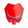 Plaque avant Beta cross rouge | Oxmoto