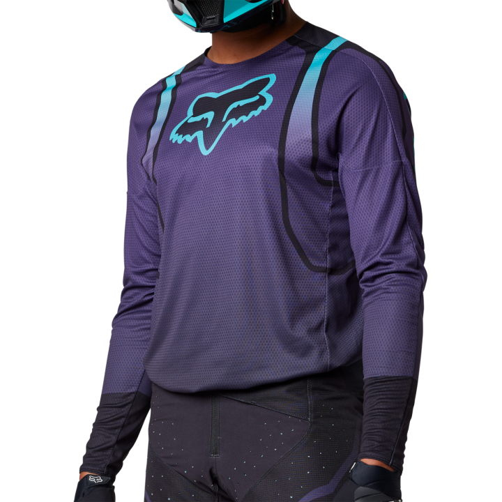 Maillot FOX 360 vizen noir/violet 2023 | Oxmoto