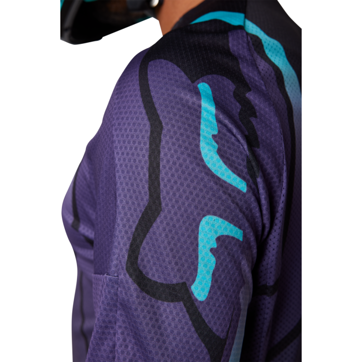 Maillot FOX 360 vizen noir/violet 2023 | Oxmoto
