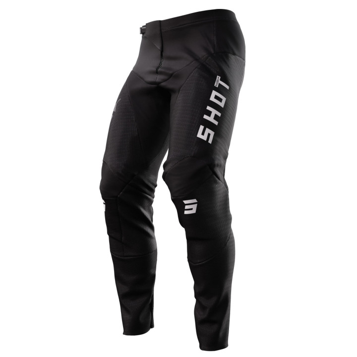 Pantalon SHOT contact speck noir/gris 2023 | Oxmoto