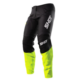 Pantalon SHOT devo reflex jaune fluo 2023 | Oxmoto