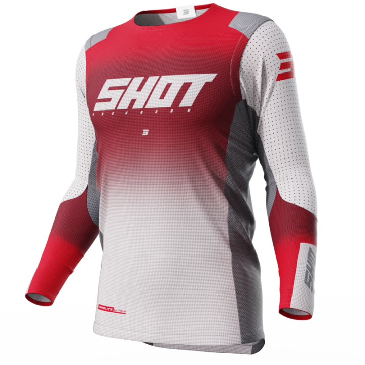 Maillot SHOT aerolite ultima rouge 2023 | Oxmoto