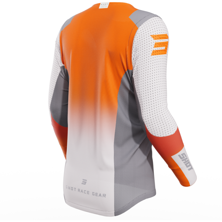 Maillot SHOT aerolite ultima orange 2023 | Oxmoto