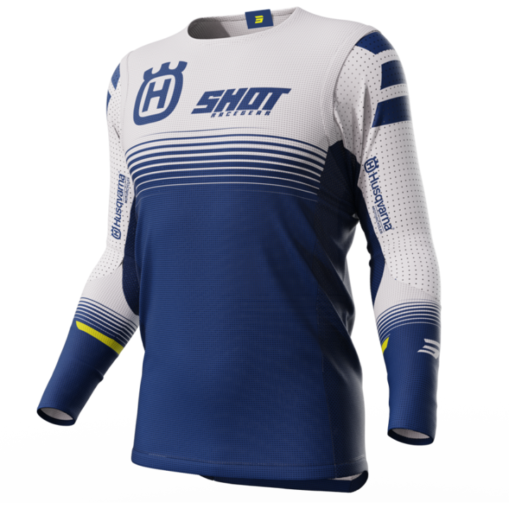 Maillot SHOT aerolite Husqvarna limited edition 2023 bleu 2023