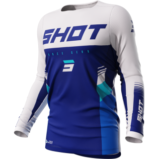 Maillot SHOT contact tracer bleu | Oxmoto