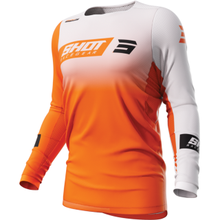 Maillot SHOT contact scope orange | Oxmoto