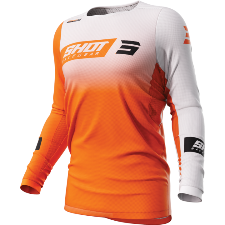 Maillot SHOT contact scope orange | Oxmoto