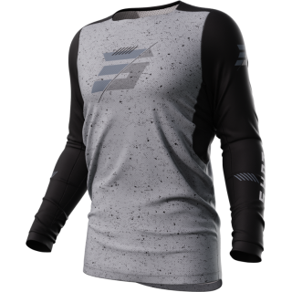Maillot SHOT contact speck noir/gris 2023 | Oxmoto
