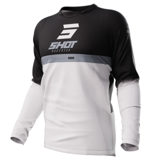 Maillot SHOT devo reflex noir 2023 | Oxmoto