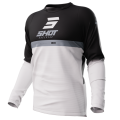 Maillot SHOT devo reflex noir 2023 | Oxmoto