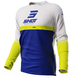 Maillot SHOT devo reflex bleu 2023 | Oxmoto