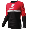 Maillot SHOT devo reflex rouge | Oxmoto