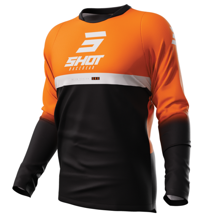 Maillot SHOT devo reflex orange | Oxmoto