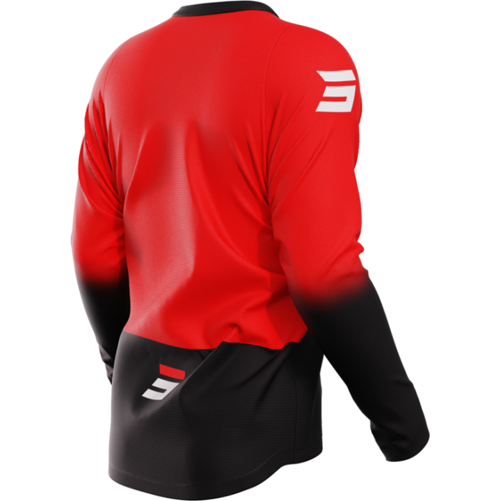 Maillot SHOT devo reflex rouge | Oxmoto