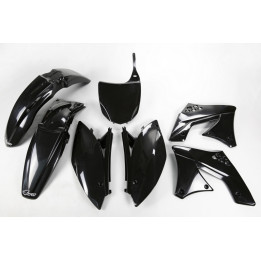 Kit plastique UFO noir Kawasaki KX250F | Oxmoto
