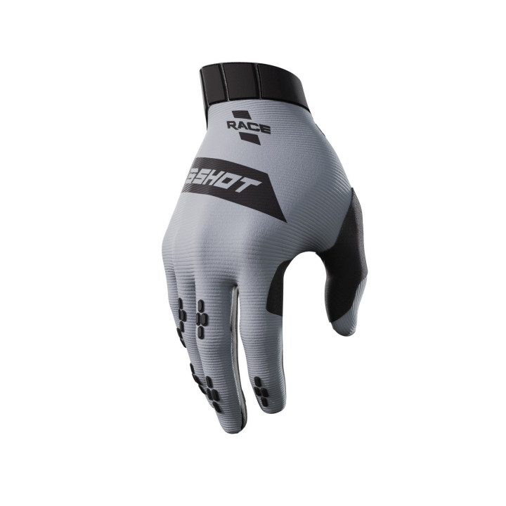 Gants SHOT race gris 2024 | Oxmoto