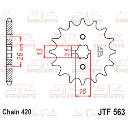 Pignon JT SPROCKETS acier standard - 420 JTF563.11 | Oxmoto