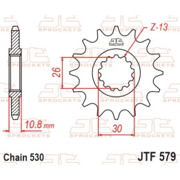 Pignon JT SPROCKETS acier standard - 530 JTF579.17 | Oxmoto