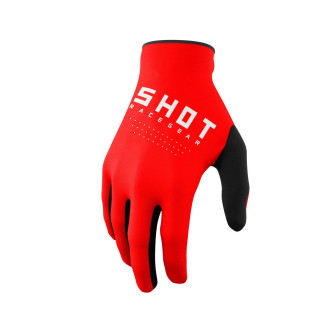 Gants enfant SHOT raw rouge 2023 | Oxmoto