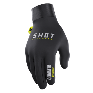 Gants SHOT climatic noir/jaune fluo 2025 | Oxmoto