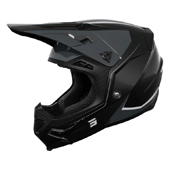 Casque SHOT core comp noir brillant 2024 | Oxmoto