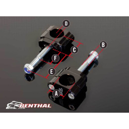 Pontets de guidon Renthal 36Tech Ø36mm Fatbar®36 KTM/Husqvarna