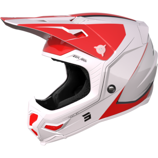 Casque SHOT core comp rouge/blanc 2023 | Oxmoto