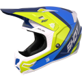 Casque SHOT core fast bleu/jaune 2023 | Oxmoto