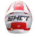 Casque SHOT core comp rouge/blanc 2023 | Oxmoto
