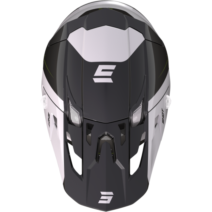 Casque SHOT core fast noir/blanc 2023 | Oxmoto