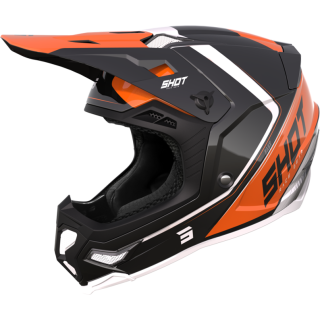 Casque SHOT core fast orange/noir 2023 | Oxmoto