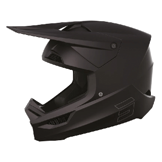 Casque SHOT race solid noir mat 2024 | Oxmoto
