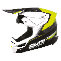 Casque SHOT race raw jaune fluo mat 2023 | Oxmoto
