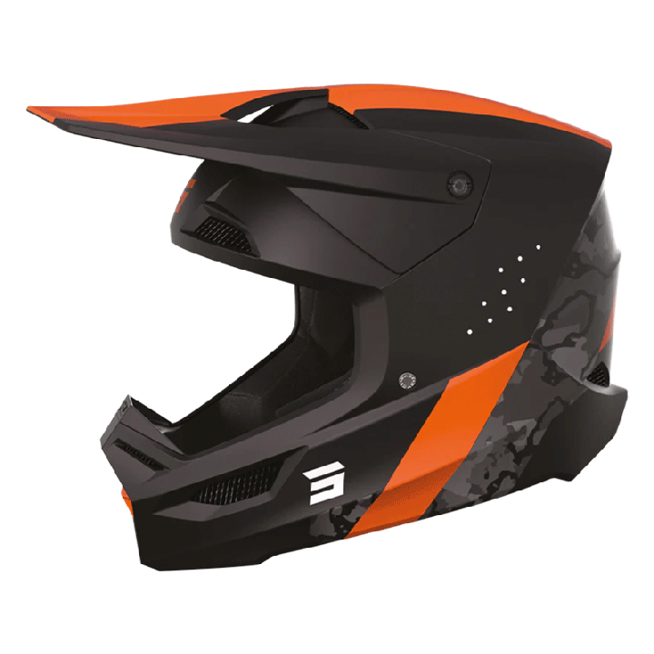 Casque SHOT race camo/orange mat 2023 | Oxmoto