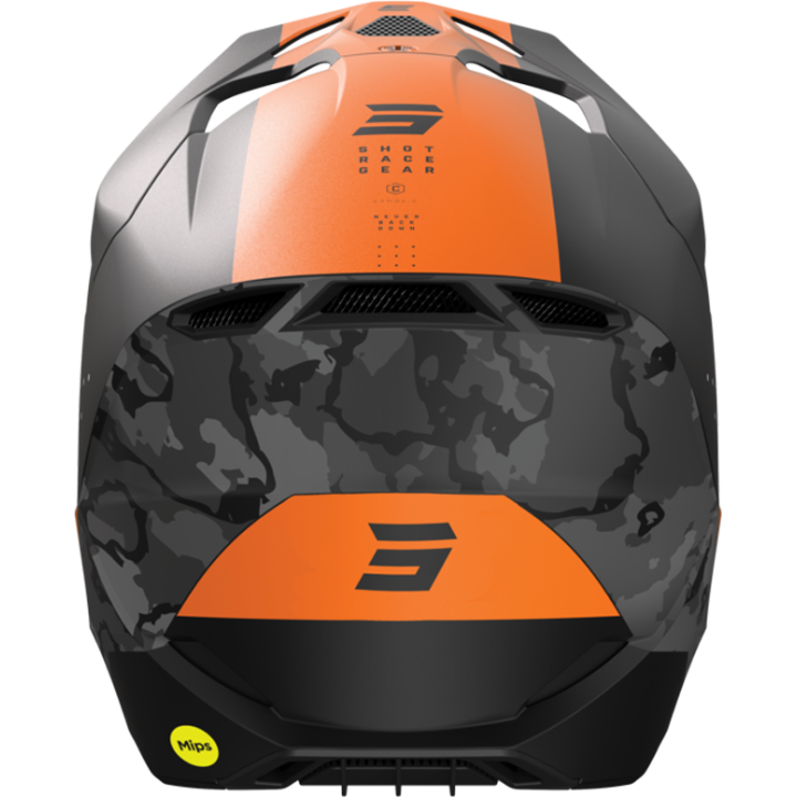 Casque SHOT race camo/orange mat 2023 | Oxmoto