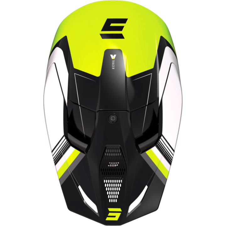 Casque SHOT race raw jaune fluo mat 2023 | Oxmoto