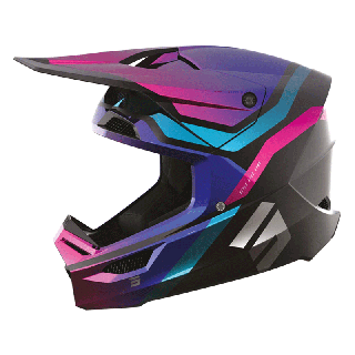 Casque SHOT race sky violet/chrome 2024 | Oxmoto