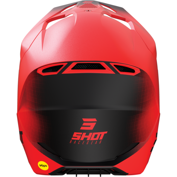Casque SHOT race raw rouge mat 2023 | Oxmoto